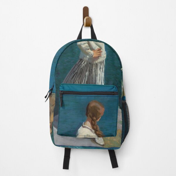 Item preview, Today I get up and I paint; at the edge of the cliff | powerful 1917 female portrait still life painting | by Laura Knight designed and sold by Jéanpaul Ferro.