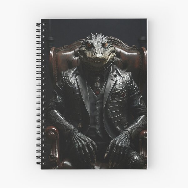 Item preview, Black Dark Alligator – a series with darker animal characters designed and sold by MattCollinsShop.