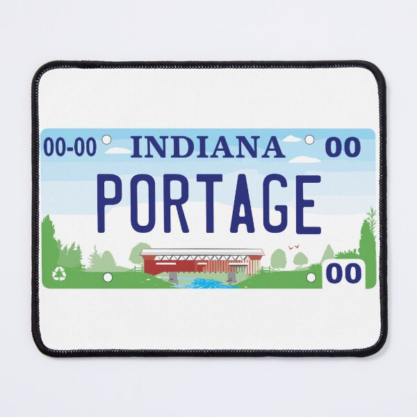 Item preview, Portage Indiana License Plate designed and sold by Decal Mania.