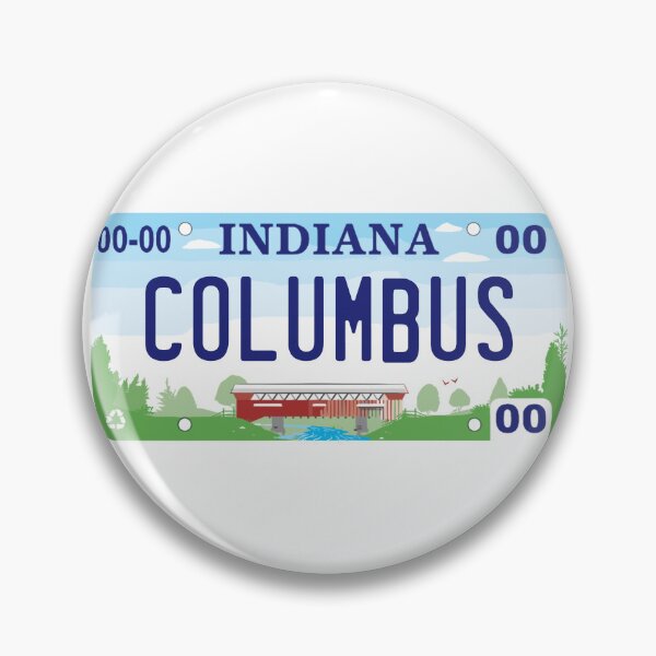 Item preview, Columbus Indiana License Plate designed and sold by Decal Mania.