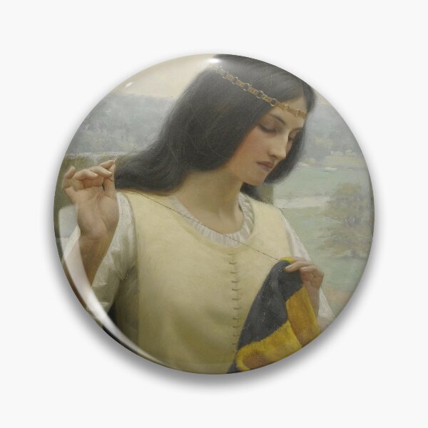 Item preview, Stitching of the Standard - Edmund Leighton designed and sold by Vintage Detective Art.