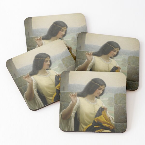 Item preview, Stitching of the Standard - Edmund Leighton designed and sold by Vintage Detective Art.