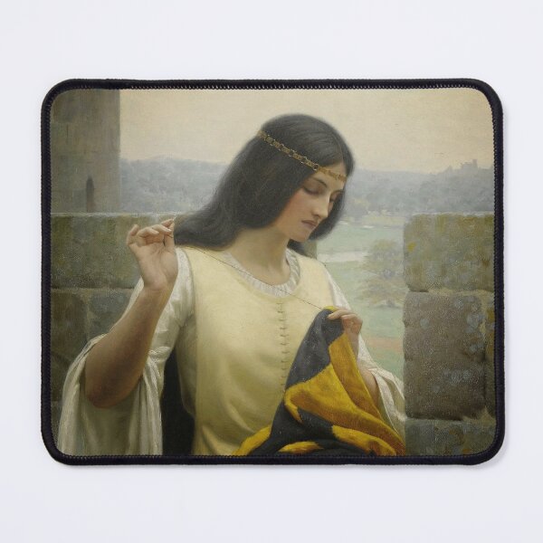 Item preview, Stitching of the Standard - Edmund Leighton designed and sold by Vintage Detective Art.