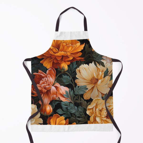 Item preview, Marigold Tile 09: Sun-Kissed Ruffles in a Field of Golden Fire Leafy Thrones designed and sold by TheBrainArt.