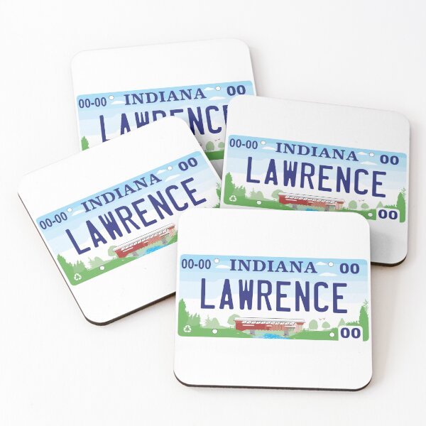 Item preview, Lawrence Indiana License Plate designed and sold by Decal Mania.