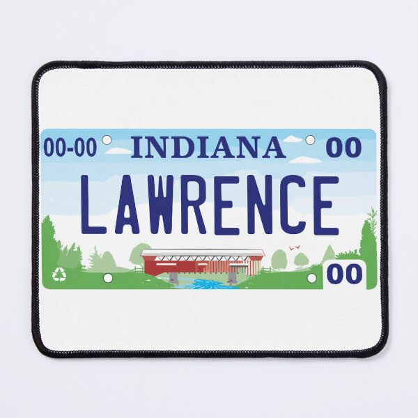 Item preview, Lawrence Indiana License Plate designed and sold by Decal Mania.