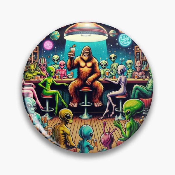 Item preview, Bigfoot And Aliens | Ufo | Believe | Space Party designed and sold by ShopCoolStop.