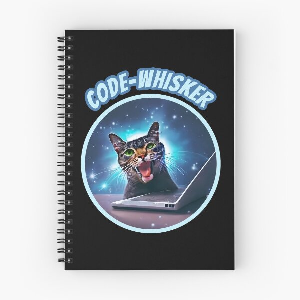 Item preview, Code whisker. Funny cat coding on computer. designed and sold by Unitepeople.