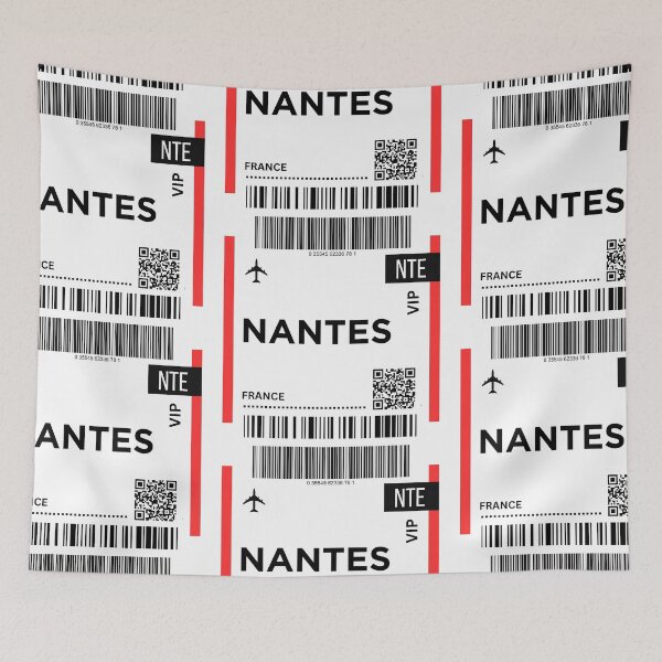 Artikelvorschau, Nantes, Frankreich Mini-Flugzeug-Bordkarte entworfen und verkauft von RoamInk.