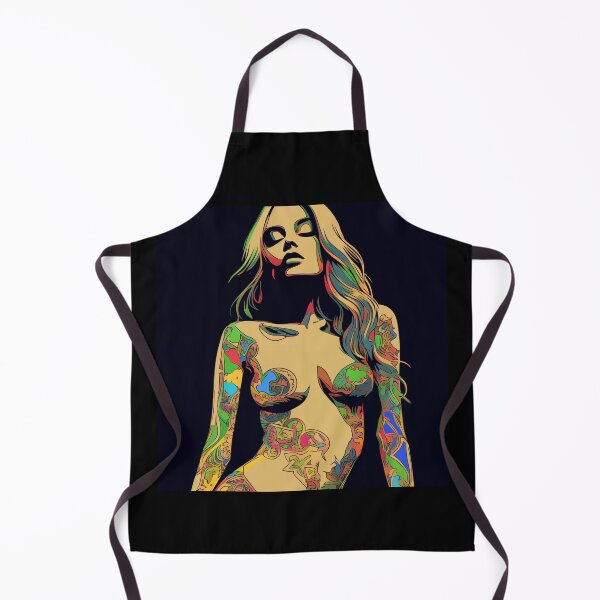 Item preview, Hippie Tattooed Woman Triptych 01 designed and sold by CoolMantras.