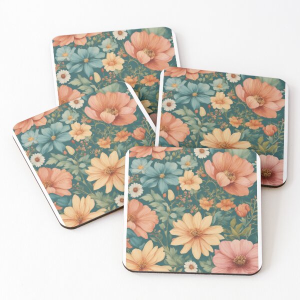 Item preview, tiny floral repeating pattern design designed and sold by RosyCorner.