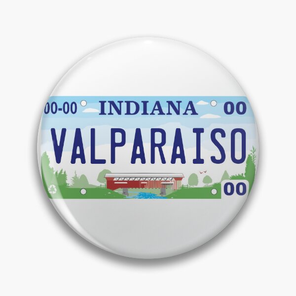 Item preview, Valparaiso Indiana License Plate designed and sold by Decal Mania.