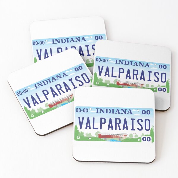 Item preview, Valparaiso Indiana License Plate designed and sold by Decal Mania.