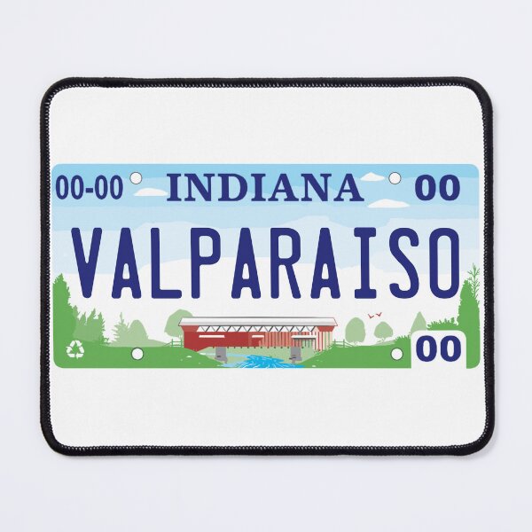 Item preview, Valparaiso Indiana License Plate designed and sold by Decal Mania.