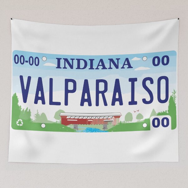 Item preview, Valparaiso Indiana License Plate designed and sold by Decal Mania.