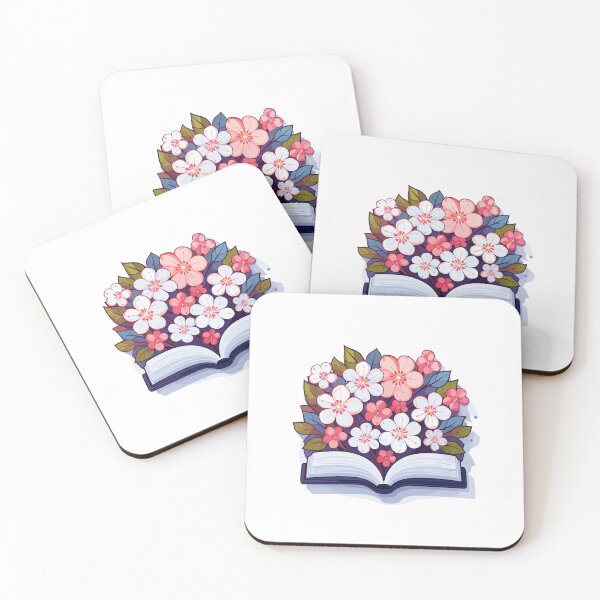 Item preview, Colorful Open Book with Flowers designed and sold by MaateoDesign.