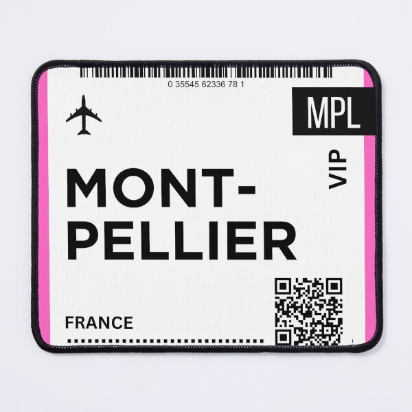 Artikelvorschau, Bordkarte für Miniflugzeuge für Montpellier, Frankreich entworfen und verkauft von RoamInk.