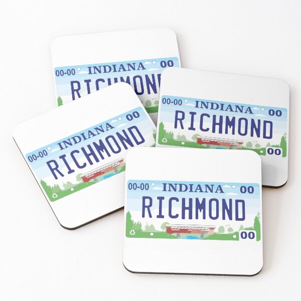 Item preview, Richmond Indiana License Plate designed and sold by Decal Mania.