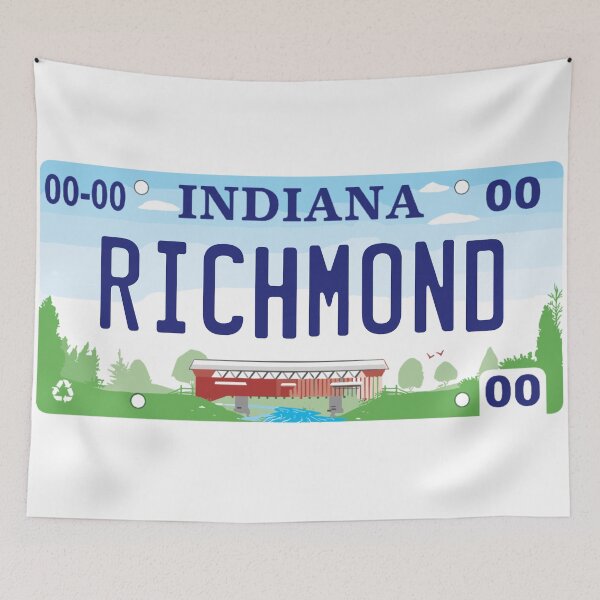 Item preview, Richmond Indiana License Plate designed and sold by Decal Mania.