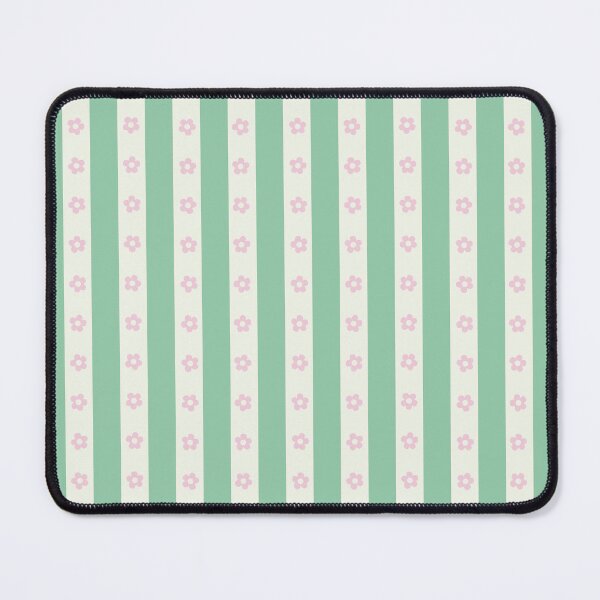Item preview, BOHO PREPPY GREEN AND PINK STRIPES designed and sold by blomastudios.