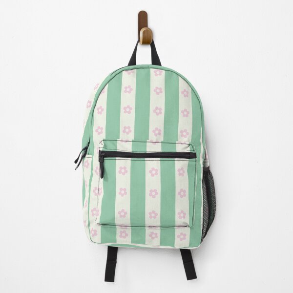 Item preview, BOHO PREPPY GREEN AND PINK STRIPES designed and sold by blomastudios.