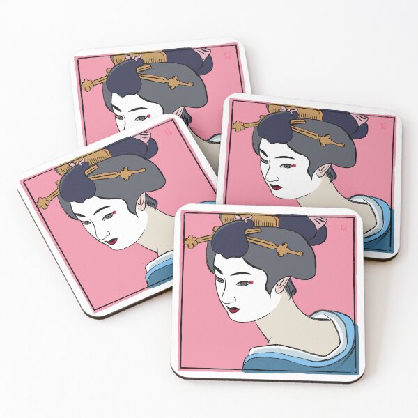 Item preview, Japanese Pop Art Geisha 1 - Hamako - Cutlooseart Illustration By Peter Taylor Ward designed and sold by cutlooseart.