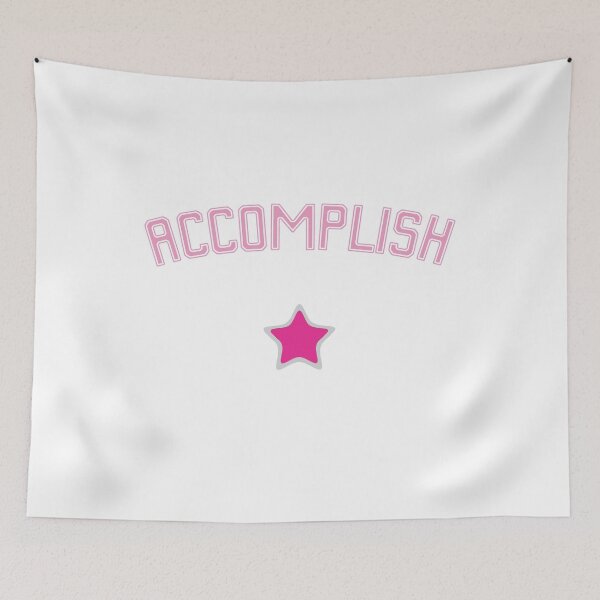 Item preview, Accomplish Word Art Pink Star designed and sold by TerScott.