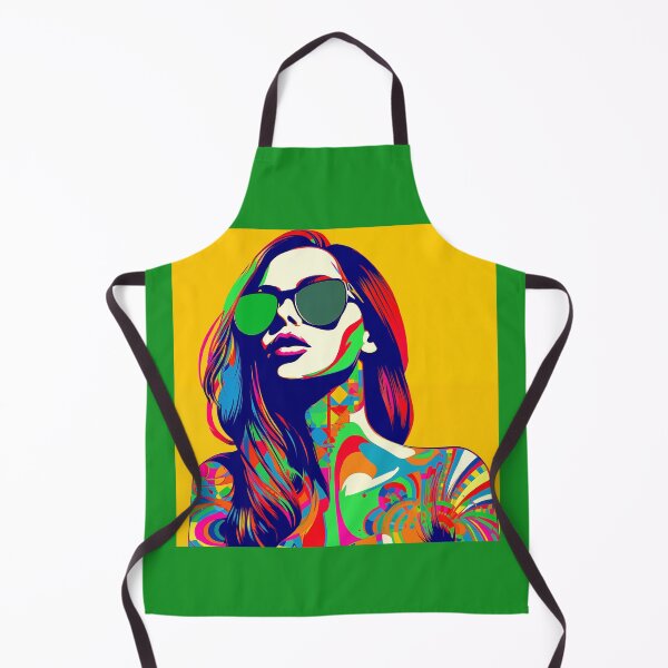 Item preview, Abstract Tattooed Woman With Sunglasses designed and sold by CoolMantras.