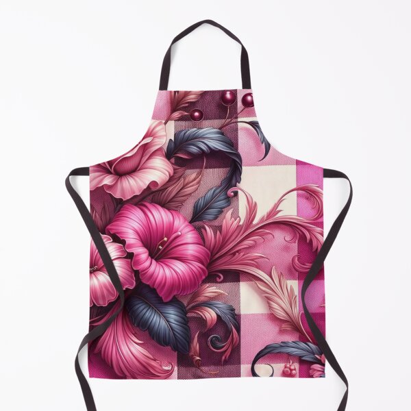 Item preview, Pink And Floral Gingham Pattern designed and sold by mymagicstoreus.
