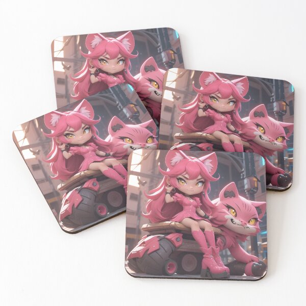 Item preview, Pink panther girl and the cat designed and sold by Visions-ai.