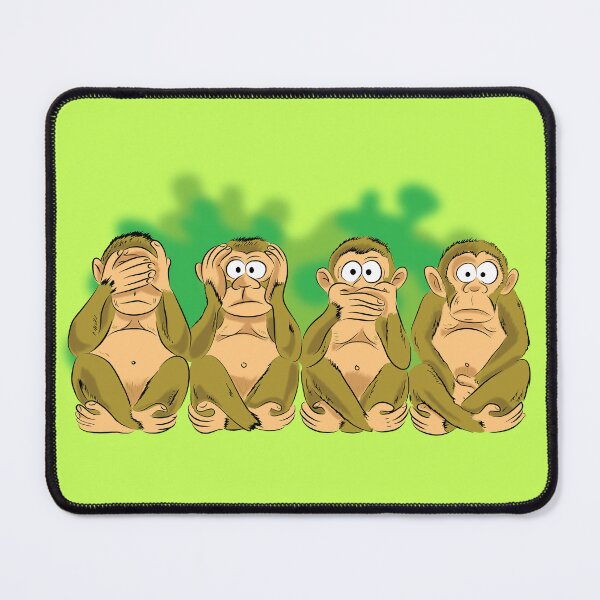 Item preview,  four monkeys designed and sold by BrotherBa.