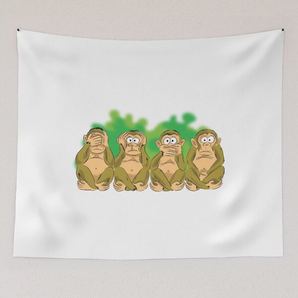 Item preview,  four monkeys designed and sold by BrotherBa.