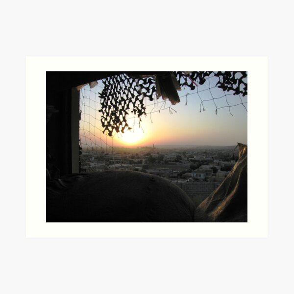 Sunset over Mosul Art Print