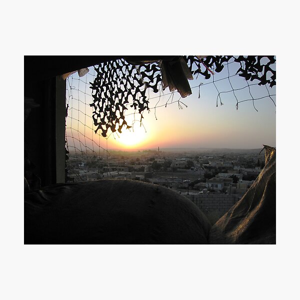 Sunset over Mosul Photographic Print
