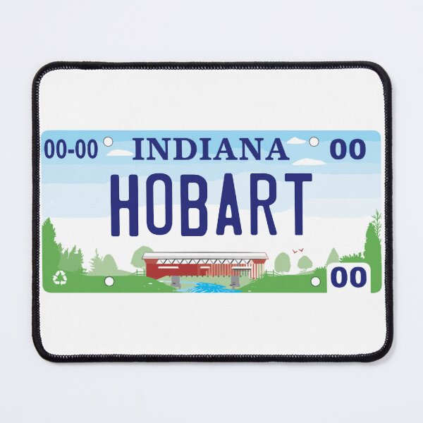 Item preview, Hobart Indiana License Plate designed and sold by Decal Mania.