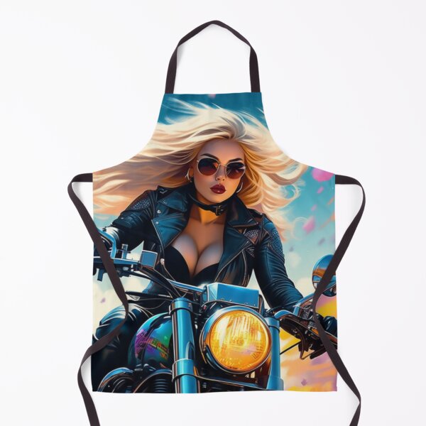 Item preview, Trippy Art Blonde Biker Gal designed and sold by TheDarkWardrobe.