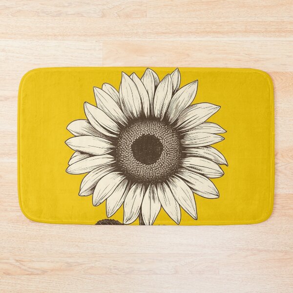 Item preview, Vintage Botanical Sunflower Sketch designed and sold by inkArtistryfine.