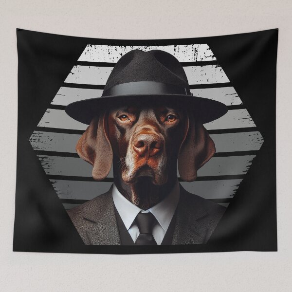 Item preview, German pointer like a gangster designed and sold by arkora-pl.