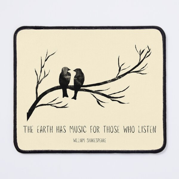 Item preview, the earth has music for those who listen nature quote shakespeare designed and sold by Alyn8.