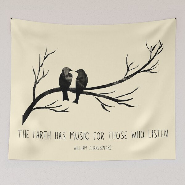 Item preview, the earth has music for those who listen nature quote shakespeare designed and sold by Alyn8.