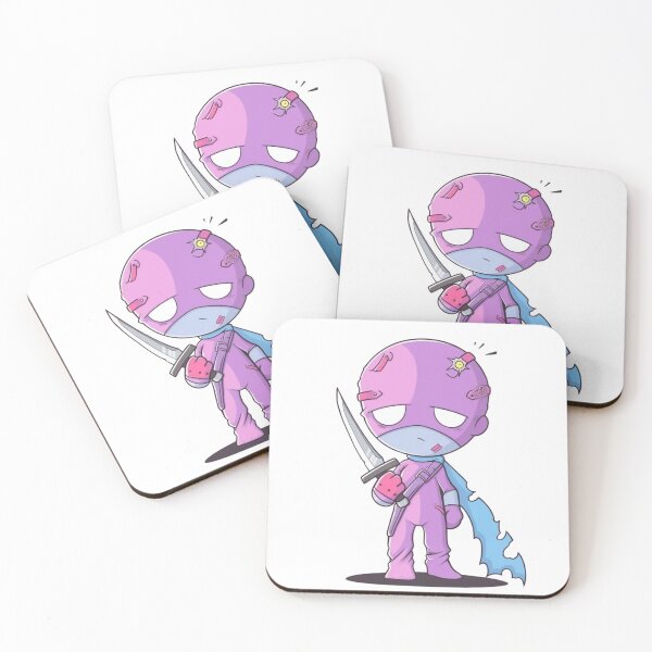 Item preview, Adorable Weak Hero: Skinny Boy in Comic Book Style Superhero Costume with Bat and Pocket Knife - Minimal Vector Design designed and sold by zax454.