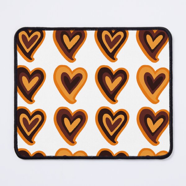 Item preview, Hearts (brown-black-orange) designed and sold by Ally Designs.