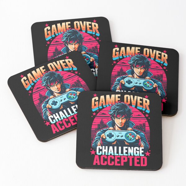 Item preview, Game Over Challenge Accepted  designed and sold by Madanart.