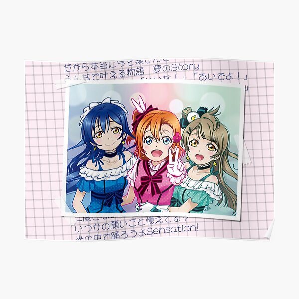 Honoka Umi And Kotori Kira Kira Sensation Edit Poster By Alphavirginis Redbubble 1551