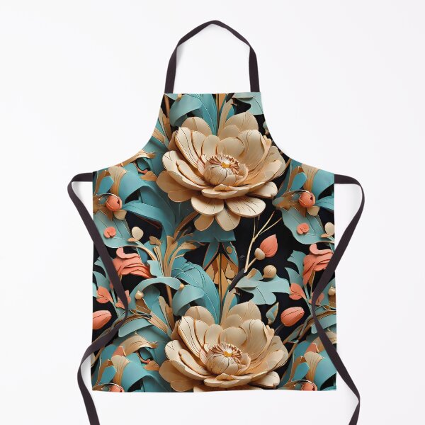Item preview, Elegant Golden Textured Flowers designed and sold by PlanetMarker.