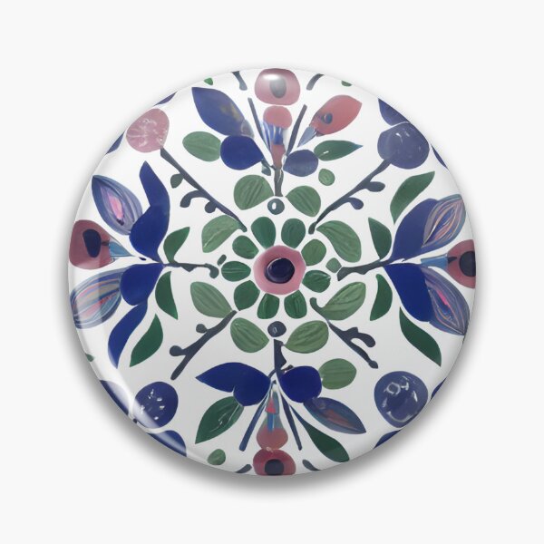 Item preview, Flower Mandala Folk Art designed and sold by WondrousThings.