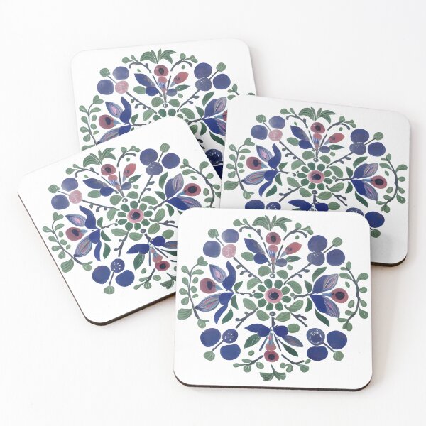Item preview, Flower Mandala Folk Art designed and sold by WondrousThings.