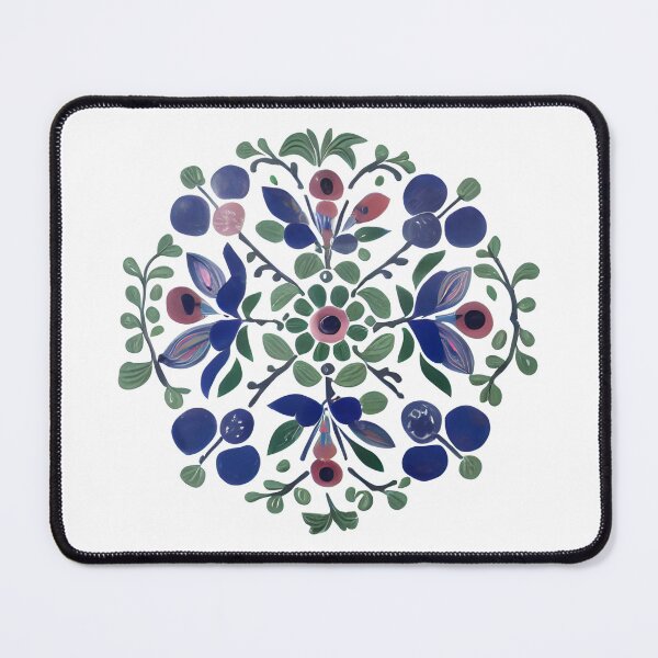 Item preview, Flower Mandala Folk Art designed and sold by WondrousThings.