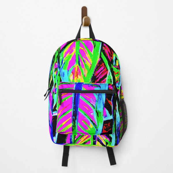 Item preview, VividNeon Leaves Pattern designed and sold by Health And Fitness Posts e-Store.