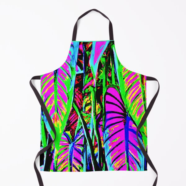 Item preview, VividNeon Leaves Pattern designed and sold by Health And Fitness Posts e-Store.